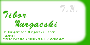 tibor murgacski business card